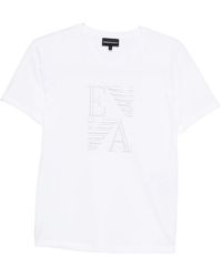 Emporio Armani - Logo Cotton T-Shirt - Lyst