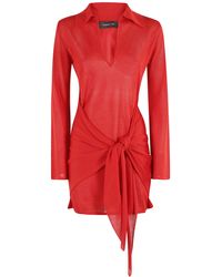FEDERICA TOSI - Abito Corto Con Nodo Flexage - Lyst