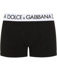 Dolce & Gabbana - Cotton Boxer Briefs With Logo Band - Lyst