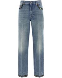 Valentino Garavani - Floral Jeans Cotton - Lyst