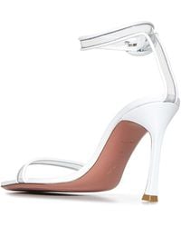 AMINA MUADDI - Kim Glass Sandal 95 Transparent Pvc And Leather Sandals - Lyst