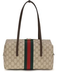 Gucci - Medium Boston Melrose Shoulder Bag Cotton; Linen; Polyurethane Handbags - Lyst