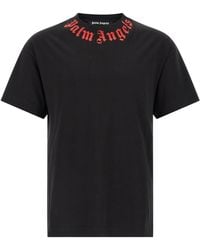Palm Angels - 'Neck Logo' T-Shirt - Lyst
