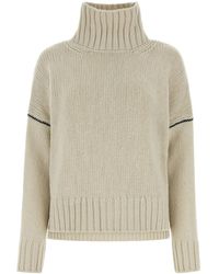 Woolrich - Sand Wool Sweater - Lyst