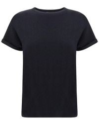 Brunello Cucinelli - Cashmere Glitter T-Shirt - Lyst