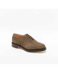 Church's - Fairfield 81 Mud Castoro Suede Oxford Shoe (Fitting G) - Lyst
