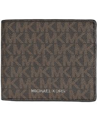 Michael Kors - Monogram Bi-fold Wallet - Lyst