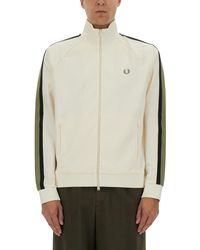 Fred Perry - Track Jacket With Two-Color Webbing - Lyst