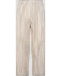 Pleats Please Issey Miyake - Thicker Bottoms 1 Trousers - Lyst