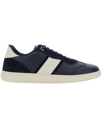 Ferragamo - Sneakers With Contrasting Heel And Logo Lettering On The Tongue - Lyst