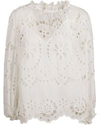 Zimmermann - Lexi Embroidered Blouse - Lyst