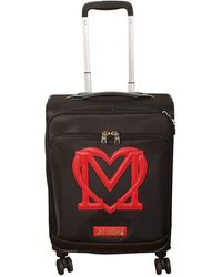 Love Moschino - Heart Patched Two-Way Zipped Trolley Luggage - Lyst