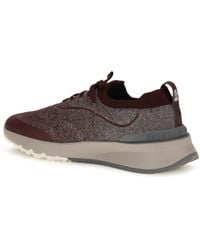Brunello Cucinelli - Techno Cotton Knit Sneakers Runners - Lyst