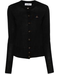 Vivienne Westwood - Cardigan With Buttons And Logo - Lyst