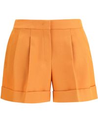Fendi - Grain De Poudre Wool Shorts - Lyst