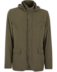 Herno - Technical Fabric Jacket With Hood - Lyst