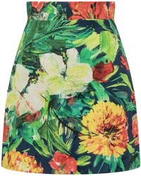 Dolce & Gabbana - Bloom Brocade Miniskirt - Lyst
