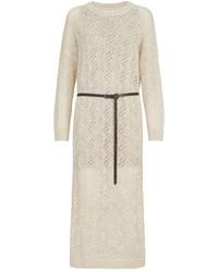 Brunello Cucinelli - Open-Knit Mohair-Blend Dress - Lyst