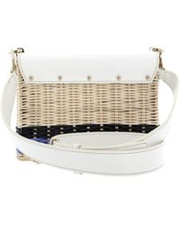 Furla - 1927 Logo Wicker Shoulder Bag - Lyst