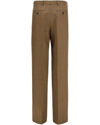 Prada - Tailored Wool Pants Tobacco - Lyst