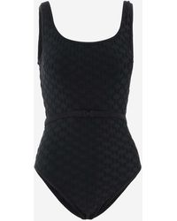 Karl Lagerfeld - One-Piece Swimsuit With Logo - Lyst