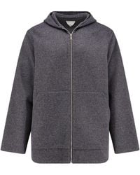 Bottega Veneta - Wool Jacket With Hood - Lyst
