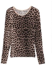Baserange - Emily Leopard-Print Long-Sleeve Top - Lyst
