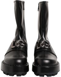 Dolce & Gabbana - Mv7938 Leather Ankle Boots - Lyst