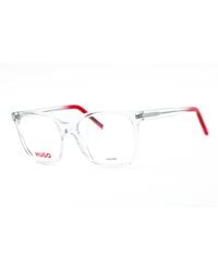 HUGO - Hugo Hg1266 Rectangular Acetate Eyeglasses — Clear - Lyst