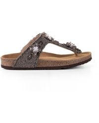 Maliparmi - Flip-Flop Sandal With Bijoux Embroidery - Lyst