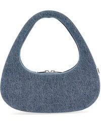 Coperni - Denim Baguette Swipe Bag Hand Bags - Lyst