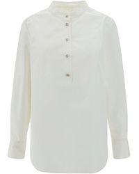 Chloé - Knot Button Shirt Shirt, Blouse - Lyst