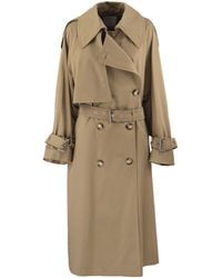 Sportmax - Double-Breasted Belted Coat - Lyst