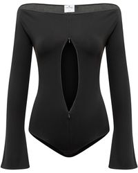 Courreges - Courreges Crepe Jersey Bodysuit - Lyst