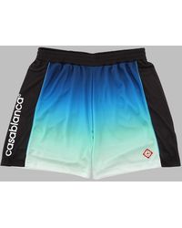CASABLANCA - Gradient Design Logo Polyester Football Shorts - Lyst