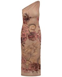 Alberta Ferretti - Dress With Floral Print - Lyst