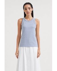 Brunello Cucinelli - Striped Cotton Shirt Light - Lyst