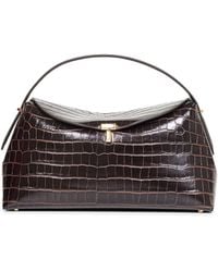 TOTEME - Dark T-Lock Top Handle Bag - Lyst