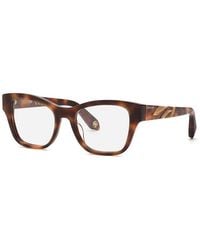 Roberto Cavalli - Eyeglasses Square Full Rim, Dark Havana Frame And Clear Demo Lenses Lens Vrc025M02Bv Sunglasses - Lyst