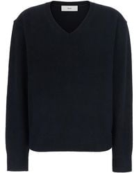 DUNST - V-Neck Cashmere Wool Sweater Top - Lyst