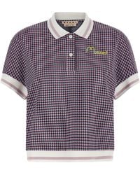 Marni - Check Patterned Polo - Lyst