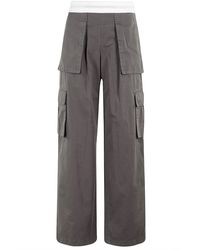 Alexander Wang - Mid Rise Cargo Rave Pant With Logo Elastic - Lyst