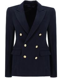 Polo Ralph Lauren - Knitted Double Breasted Jacket - Lyst