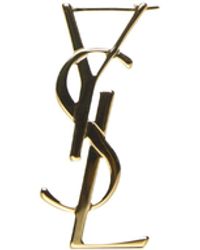 Saint Laurent - Cassandre Single Metal Earring - Lyst
