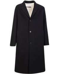 Jil Sander - Blends Perfectly With Minimalism; This Wool Blend Coat Fully Reflects The Brand's Focus - Lyst
