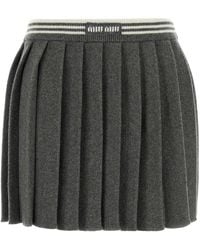 Miu Miu - Mini Tennis Skirt - Lyst