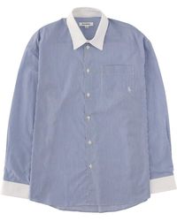 Sporty & Rich - Logo Striped Shirt Cotton - Lyst