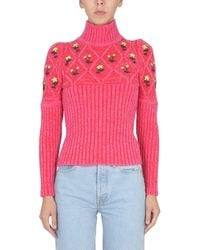 Cormio - Jersey With Floral Embroidery - Lyst