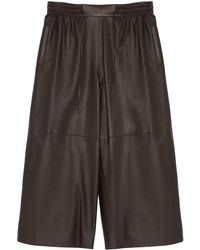 Yves Salomon - Cacao Lamb Viscose Polytrephthal Pants - Lyst