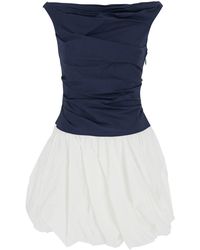 Jonathan Simkhai - Mini Dress Salina Cotton Blend - Lyst